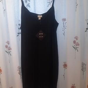 Ava & Viv Classic Black Dress